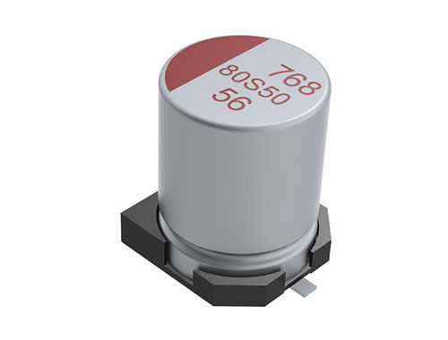 The Surface Mount Solid Polymer Aluminum
Capacitors offer longer life and greater stability across a
wide range of temperatures